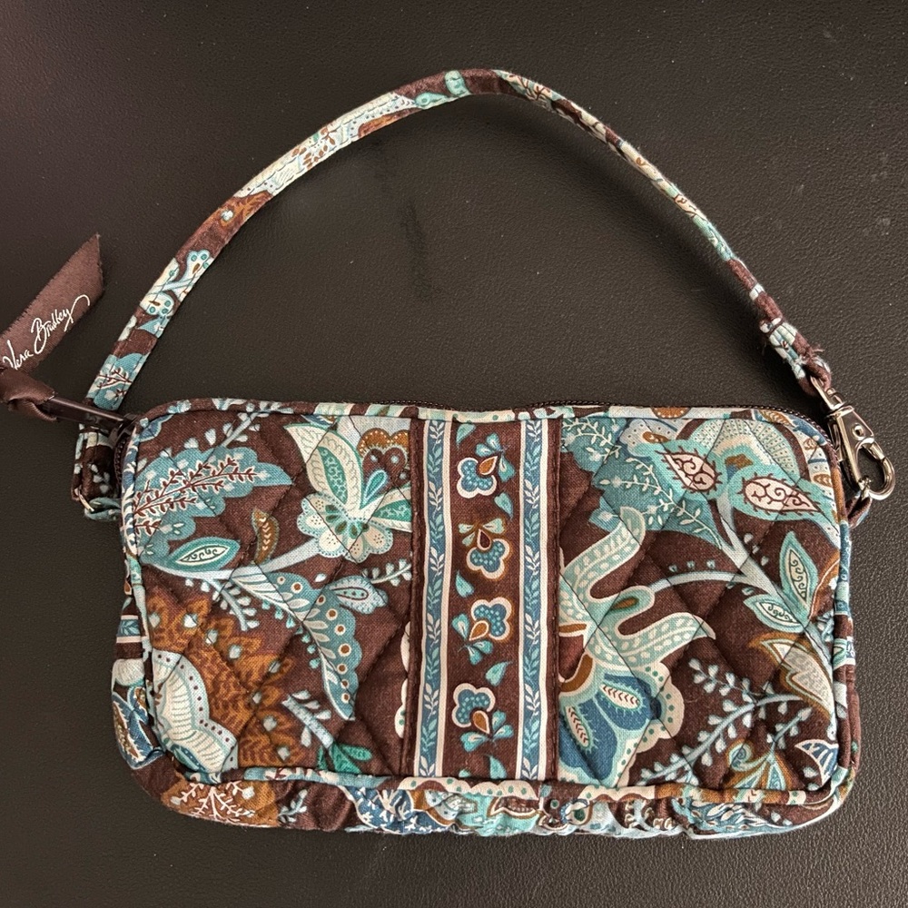 Vera Bradley Wristlet in Retired Pattern “Java Blue”